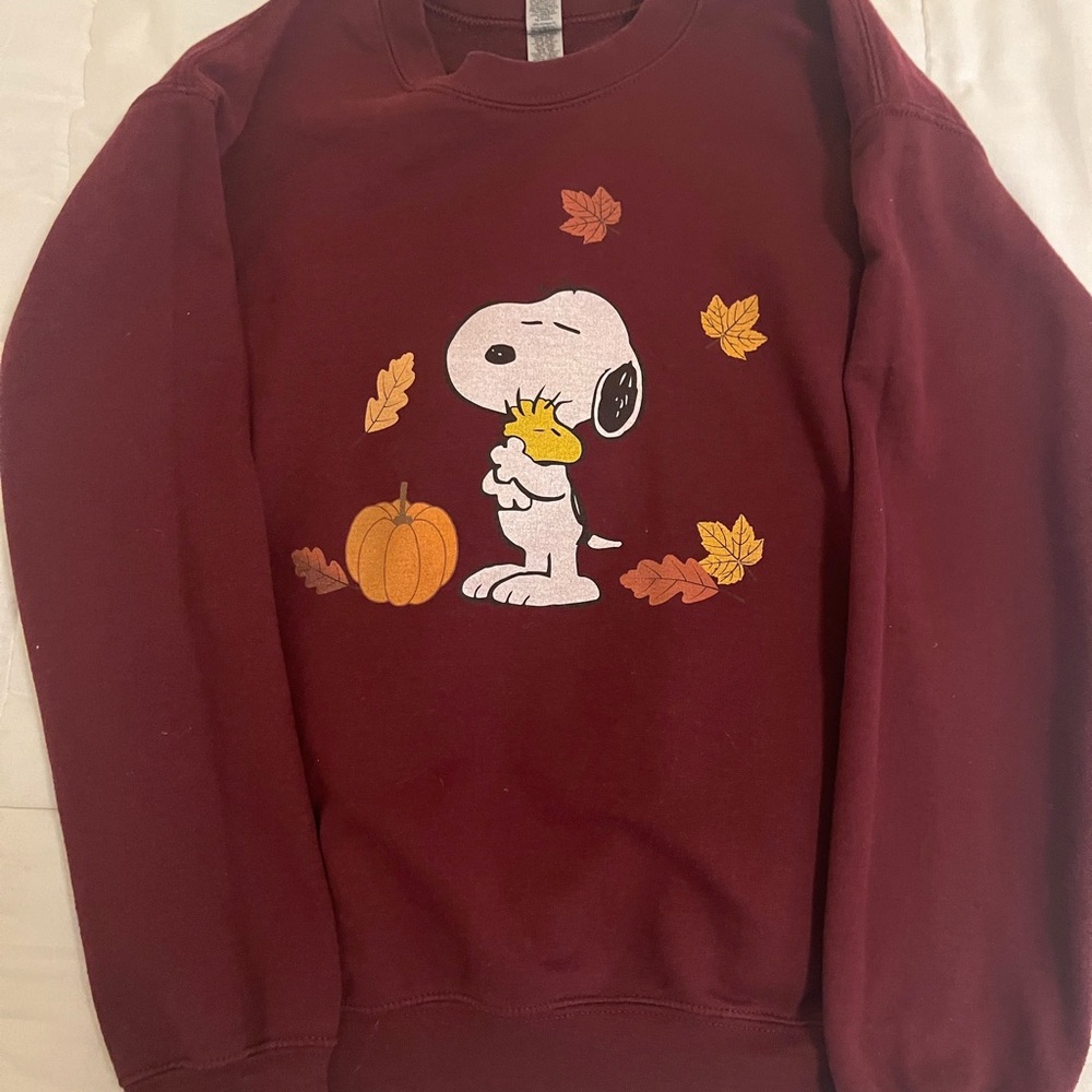 Snoopy Maroon Sweater